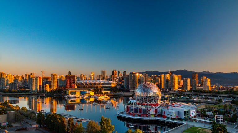 The Vancouver skyline